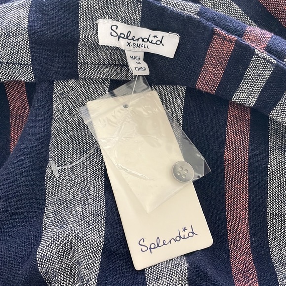 Splendid Crosshatch Linen Jumpsuit - Picture 7 of 7